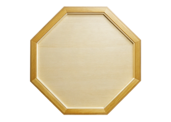 Decagon isolated on white background