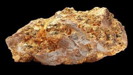Gold nugget embedded in rock (1)