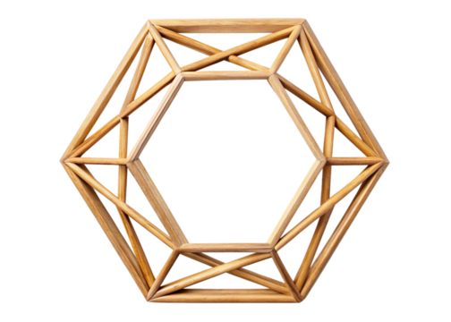 Nonagon isolated on white background - Powered by Adobe