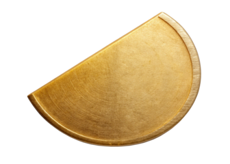 Quarter circle isolated on white background