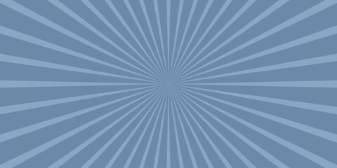 Blue rays sunburst graphic design with light and shadow effect for retro comic book illustrations and decorative backgrounds