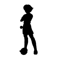 Child Soccer Player Silhouette