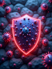 Medical and health novel coronavirus medical concept abstract 3d rendering background