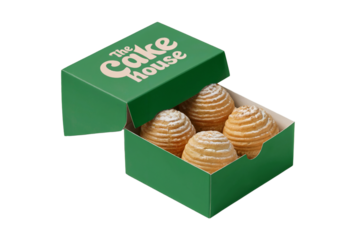 Halloween Cake Balls in Green Box Packaging