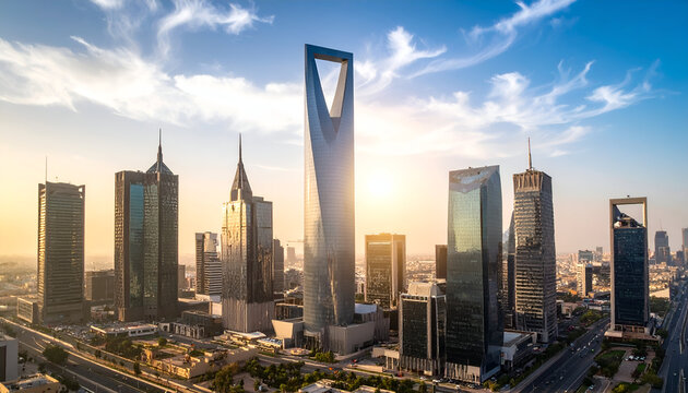 Riyadh Skyline Sunrise.
