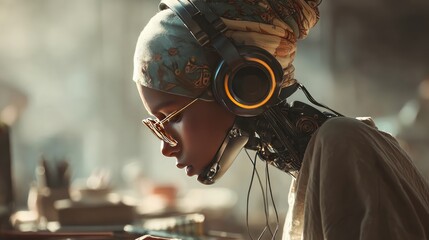 AI-powered digital assistants supporting human tasks in a business setting, optimizing workflows and automating tasks for increased productivity and innovation