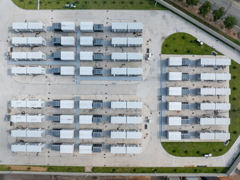 aerial view energy storage power station