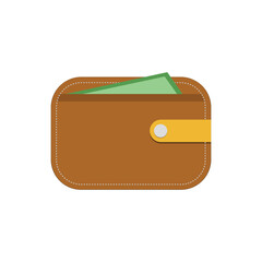 wallet icon with money