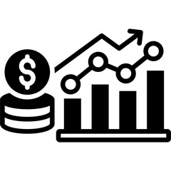 Revenue Growth glyph icon