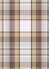 Beige Brown and White Plaid Pattern Seamless Texture