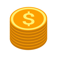 Pile of gold coins representing financial wealth and economic success.

