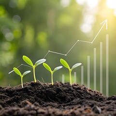 Growth seedlings business chart success