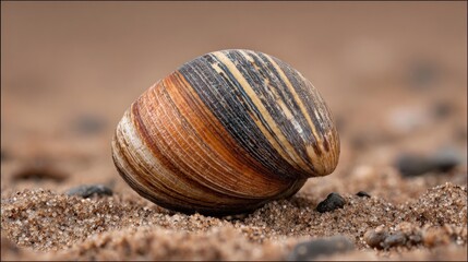 Seashell on sand
