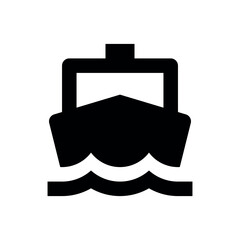 Minimal Ship Icon Set – Nautical Boat, Cruise & Sea Transport Vector Collection