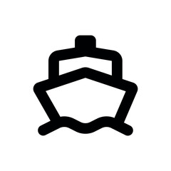 Minimal Ship Icon Set – Nautical Boat, Cruise & Sea Transport Vector Collection