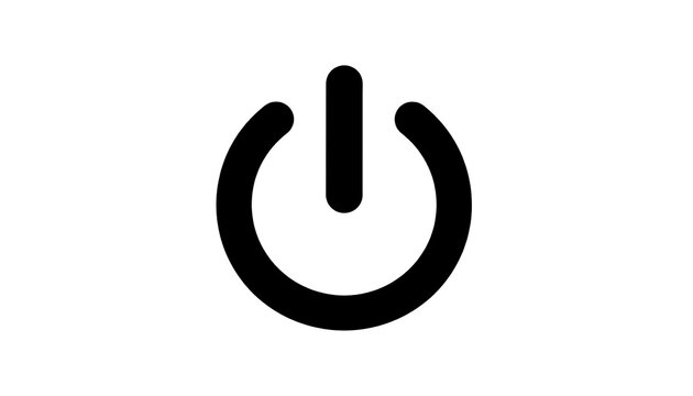 Simple power button icon