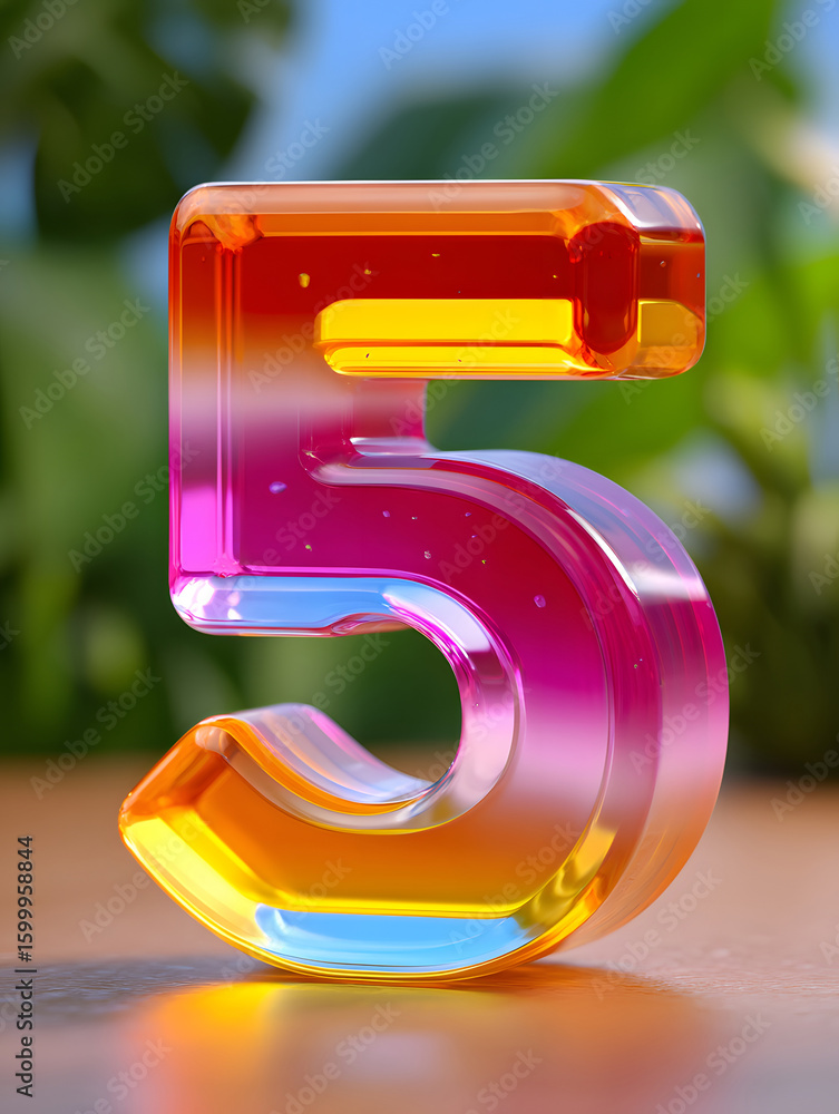 Poster 3d rendering digital font big sale event countdown concept element