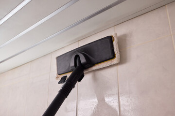 Efficient Bathroom Tile Cleaning with the Innovative Vacuum Mop for Modern Homes