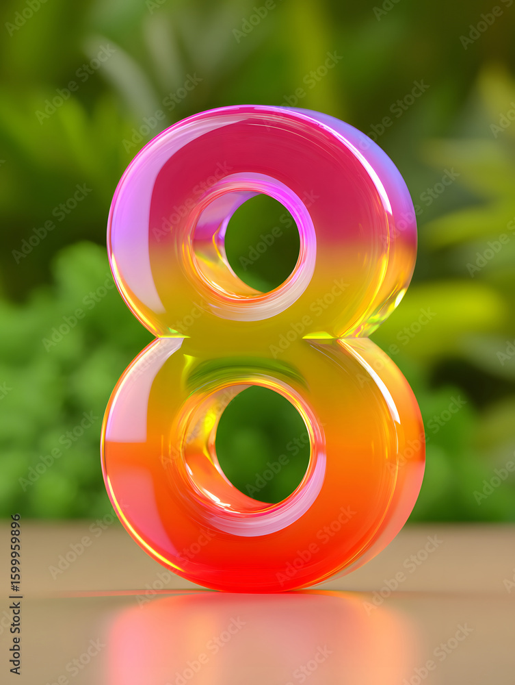Poster 3d rendering digital font big sale event countdown concept element
