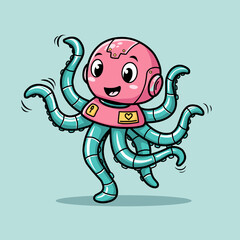 Dancing Robot Octopus