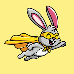 Flying Bunny Superhero