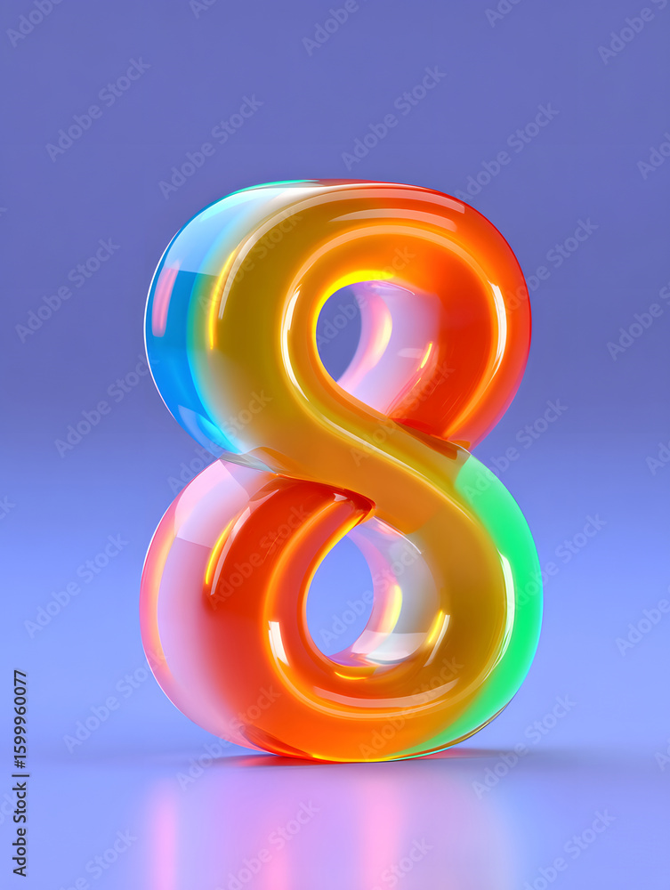 Poster 3d rendering digital font big sale event countdown concept element