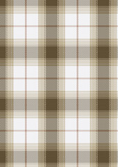 Subtle Brown and Beige Plaid Pattern Seamless Texture