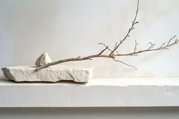 Stone podium for display product