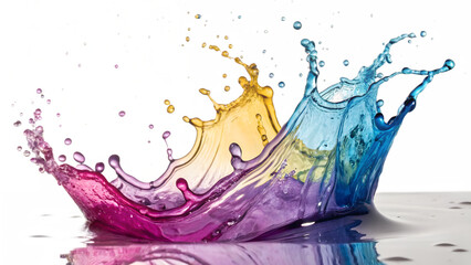 Dynamic Colorful Liquid Splash