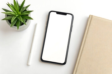 mobile phone with green screen