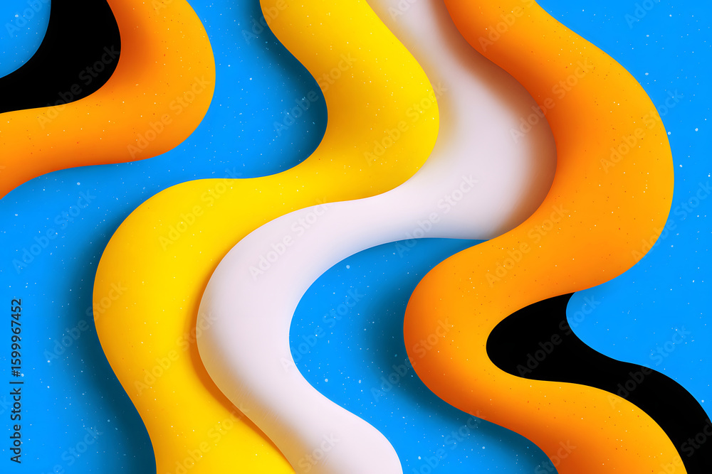 Poster dynamic fluid color gradient background, abstract kv main visual business ppt background
