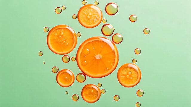 abstract orange background - Powered by Adobe