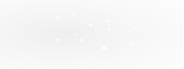 Holiday sparkle and fantasy white dust with flare light and png magic.