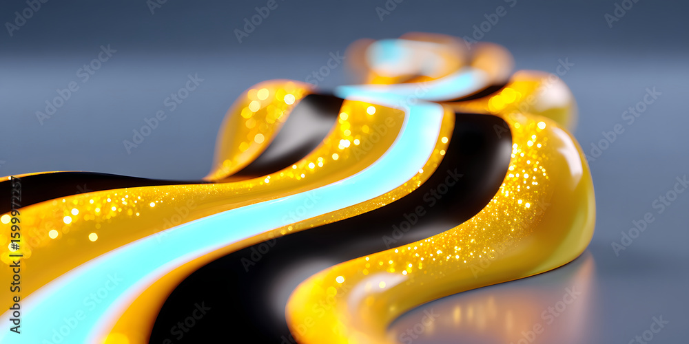 Poster dynamic fluid color gradient background, abstract kv main visual business ppt background
