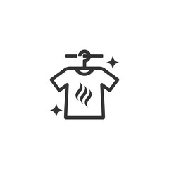 dry clean icon or dry clean sign vector isolated. Best dry clean icon for apps, websites, or about laundry product design.