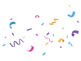 Colorful confetti background. birthday, holiday, advertising and party design element