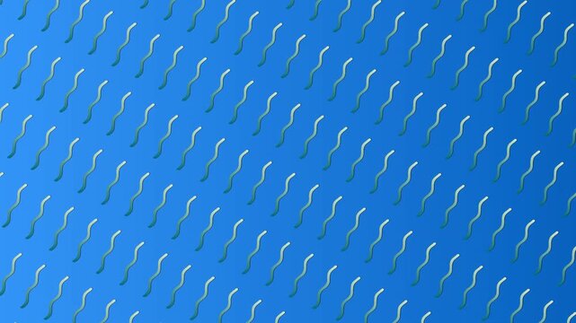 Blue background with wavy lines pattern design for wallpaper or abstract art and digital design use