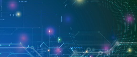 Abstract computer network technology and science background