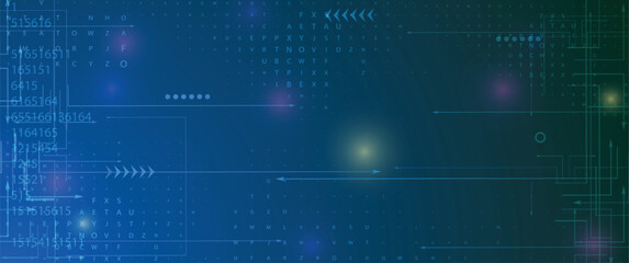 Abstract computer network technology and science background