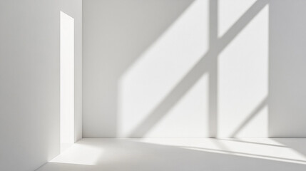 Simple room with strong shadows