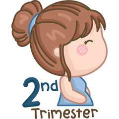 a vector of pregnant trimester