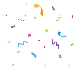 Colorful confetti background. birthday, holiday, advertising and party design element