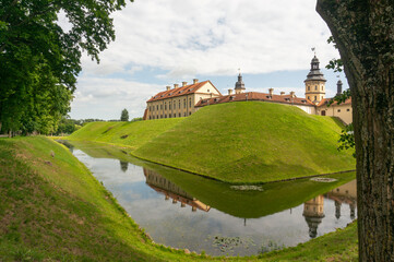 Nesvizh Castle. Belarus. Historical, palace and castle complex.