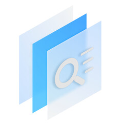 3D Box Rectangle Glassmorphism UI Icon Sign and Symbol Design Illustrator Png Svg	
