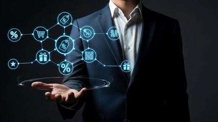 Man offering deals - Powered by Adobe