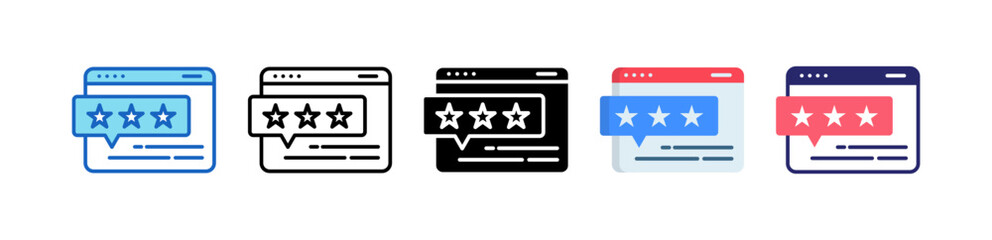 Good Feedback Multiple Style Icon Set Collection.  