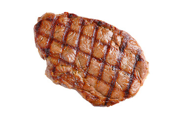 a steak on a white background with a white background