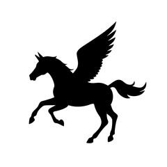 Fototapeta premium Pegasus Iconic Silhouette
