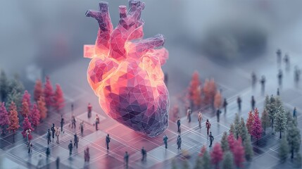 Digital art of advanced healthcare wearables integrating AI diagnostic sensors, real-time vitals streaming to cloud platforms, smart alert systems  