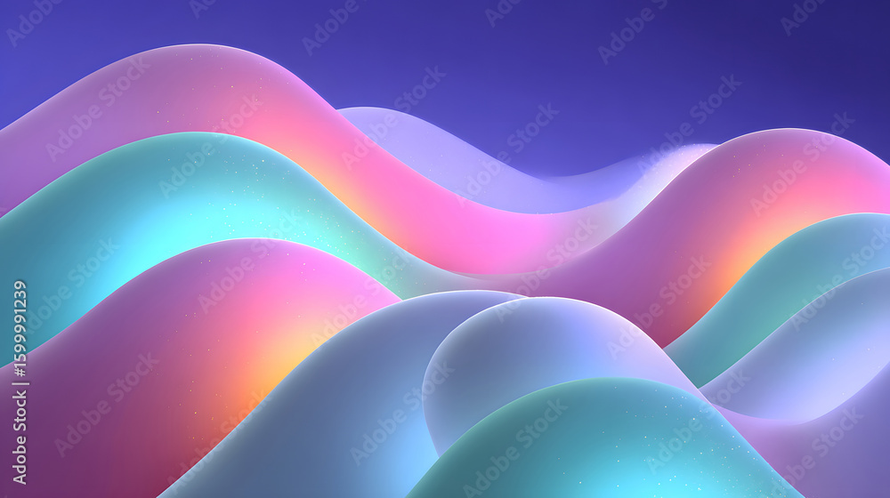 Poster dynamic fluid color gradient background, abstract kv main visual business ppt background